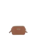 Liu Jo small crossbody bag with pebble texture and removable strap, ginger bread