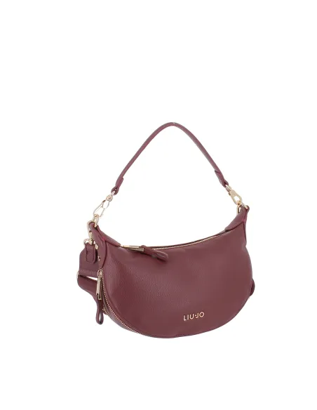 Liu Jo Small Expandable Shoulder Bag with Adjustable Strap, red wine
