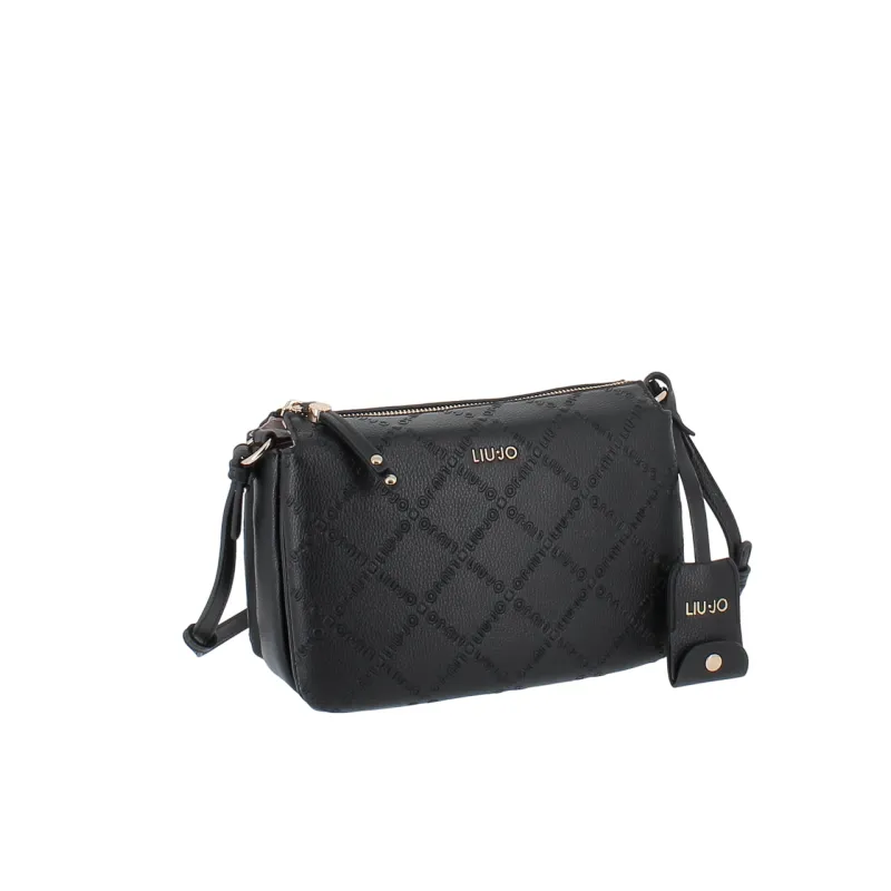 Borsa a tracolla Liu Jo con tre comparti, nera 2