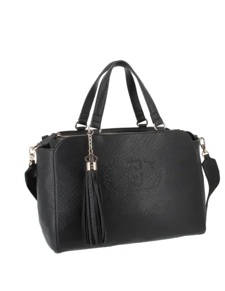 Liu Jo Damen Handtasche mit Verstellbarem Schulterriemen, schwarz