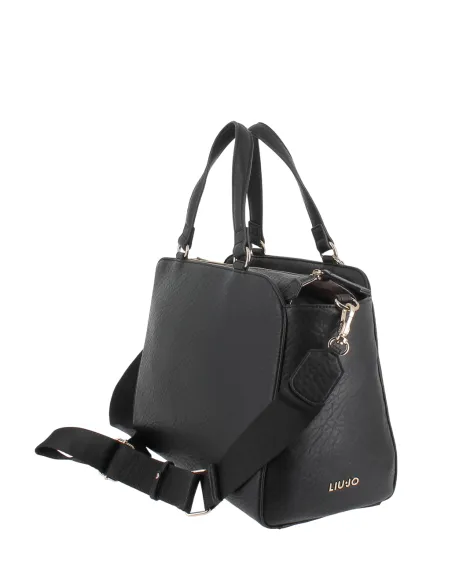 Liu Jo Damen Handtasche mit Verstellbarem Schulterriemen, schwarz