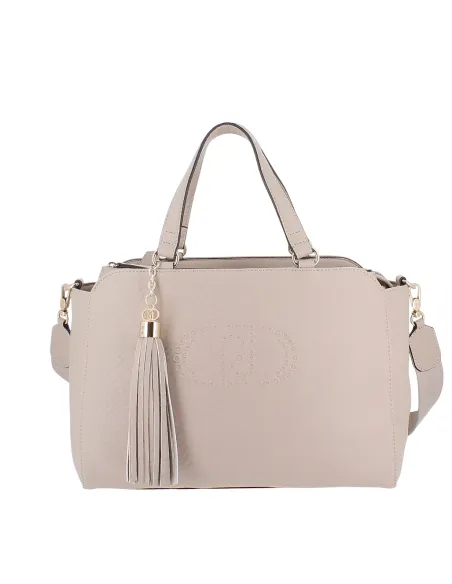 Liu Jo Damen Handtasche mit Verstellbarem Schulterriemen, creme