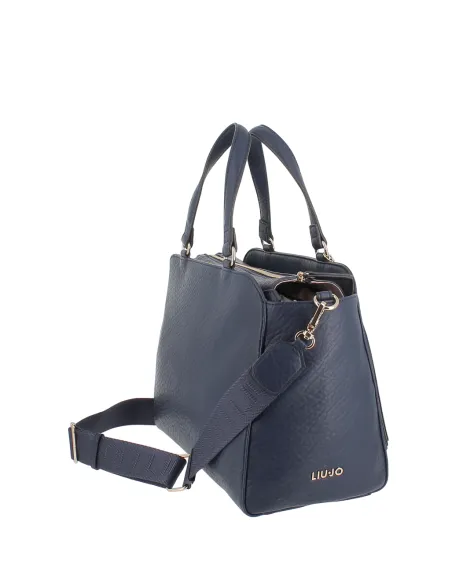 Liu Jo Women's handbag with Adjustable Removable Strap, dress blue