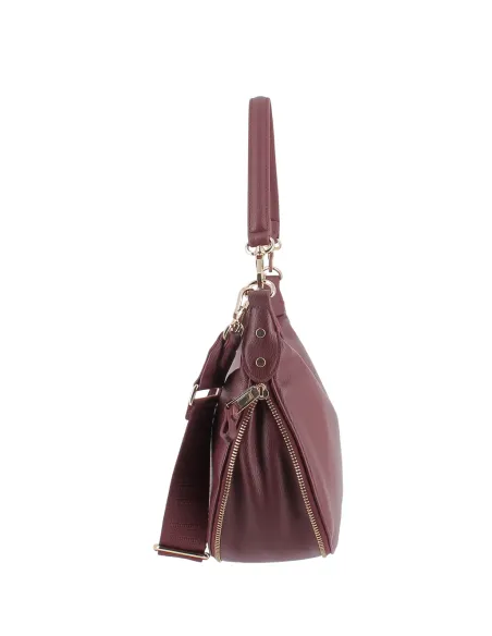 Liu Jo Better Medium Expandable Womens Shoulder Bag, red wine