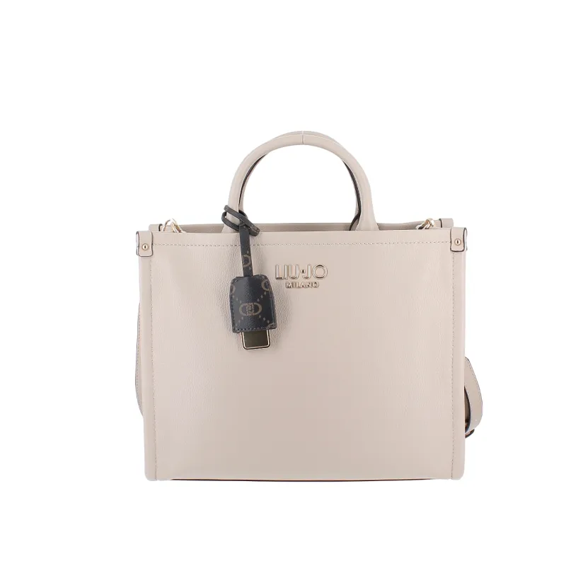 Shopping con due manici Liu Jo, neutro