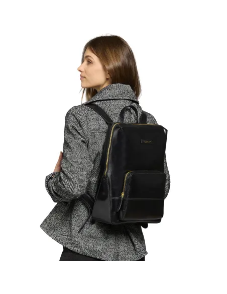 Damenrucksack The Bridge Iolanda in mittlerer/großer Größe, schwarz