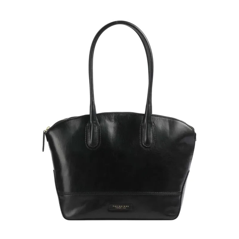The Bridge Iolanda Shopper aus Leder, schwarz