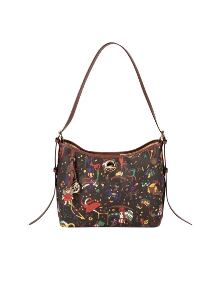 Borsa a spalla Piero Guidi Magic Circus Alida, marrone