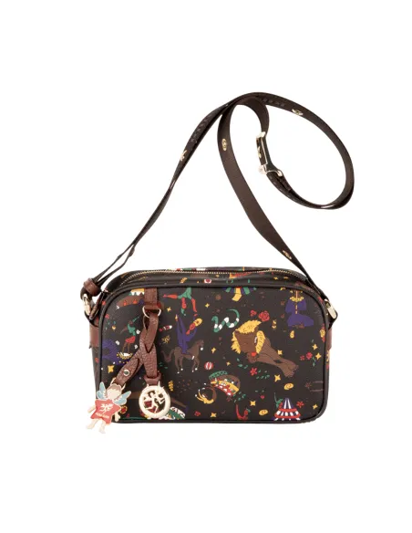Piero Guidi Magic Circus Crossbody Bag | Embossed Fabric