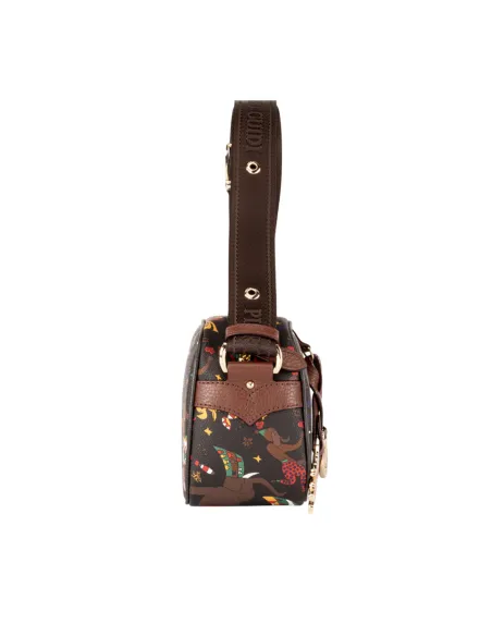 Piero Guidi Magic Circus Crossbody Bag | Embossed Fabric