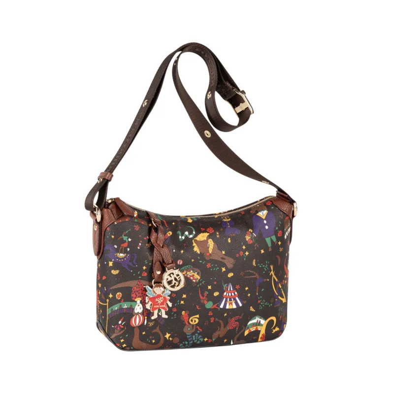 Borsa a tracolla Piero Guidi Beatrice Magic Circus, marrone 2