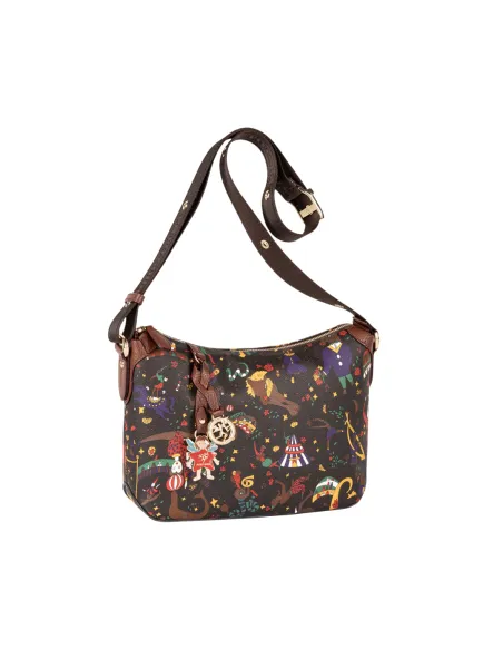 Borsa a tracolla Piero Guidi Beatrice Magic Circus, marrone