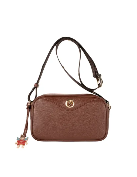 Piero Guidi Ursula Small Crossbody in Calfskin, brown