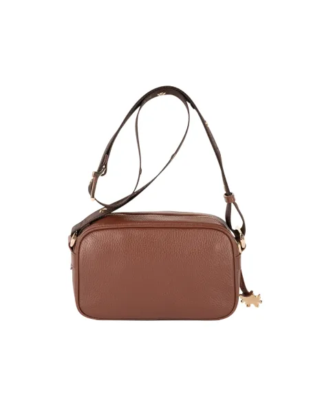 Piero Guidi Ursula Small Crossbody in Calfskin, brown