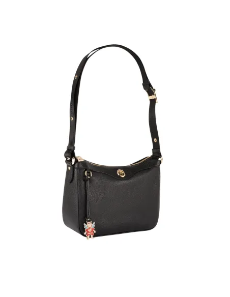 Borsa a tracolla in pelle Piero Guidi Beatrice, nera