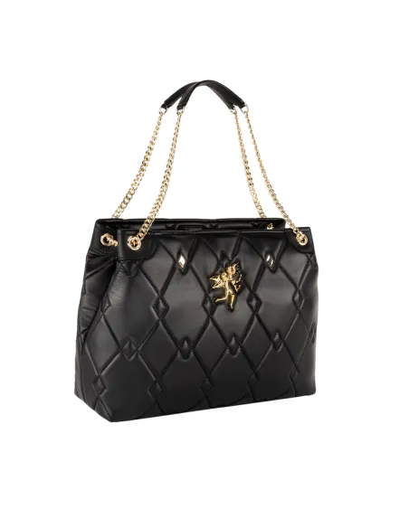 Shopping media in pelle Piero Guidi Adelina, nera