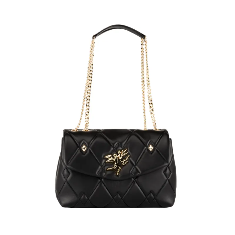 Borsa in pelle Piero Guidi Gaia, nera