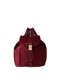 Borbonese Fold Medium Backpack in Recycled Fabric, merlot
