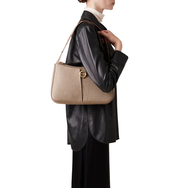 Borbonese Tulip Women's Shoulder Bag in OP Canvas and... 2