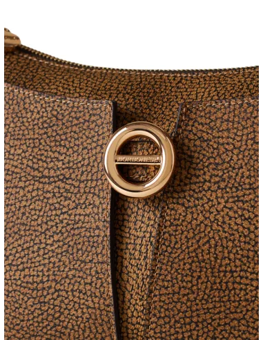 Borsa hobo Borbonese, op naturale-nero