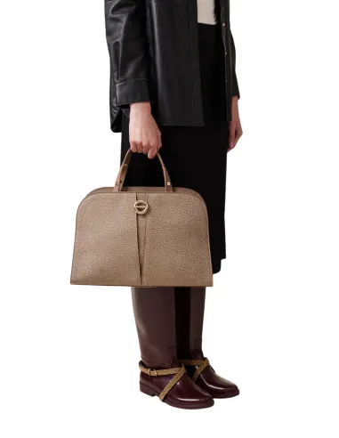 Borsa a bauletto m Borbonese, mushroom