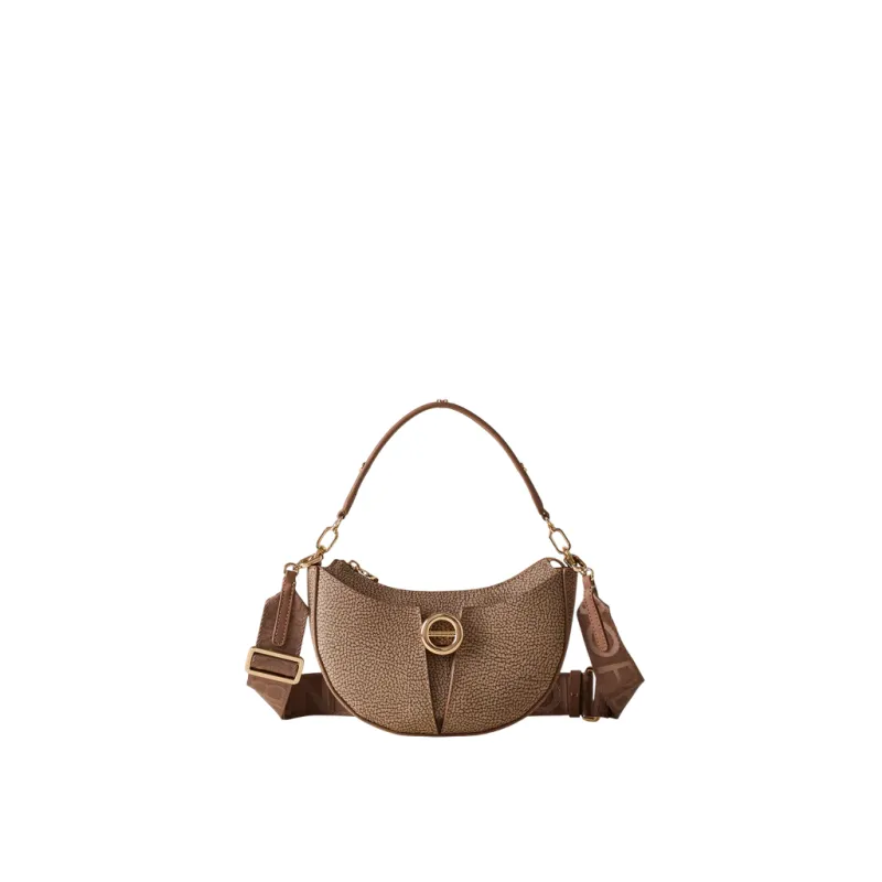 Borbonese Tulip Small Women's Bag in OP Canvas & Leather,...