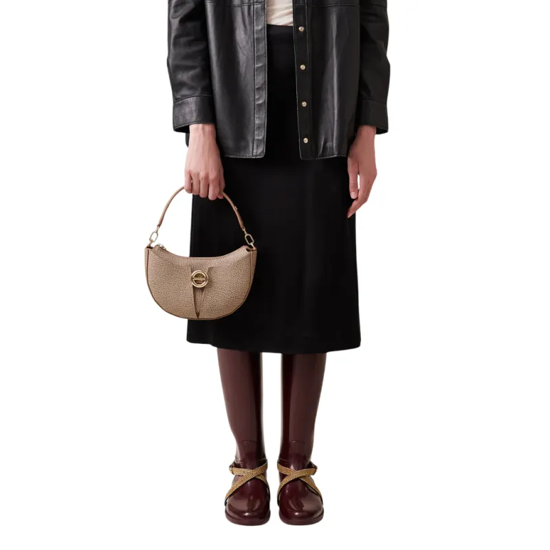 Borbonese Tulip Small Women's Bag in OP Canvas & Leather,... 2