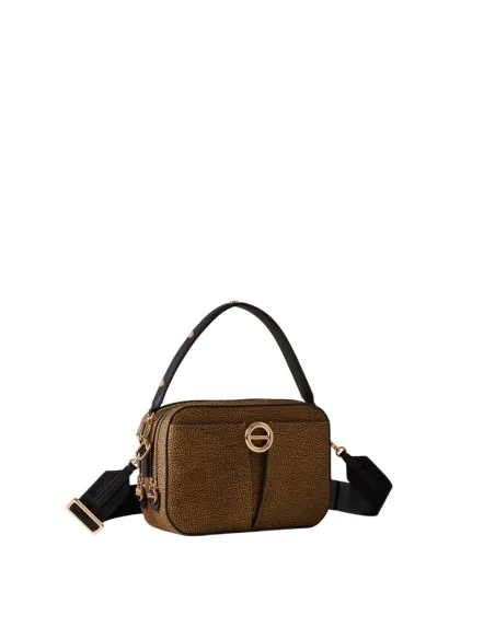 Borbonese Tulip Camera Case Bag in OP Canvas & Leather