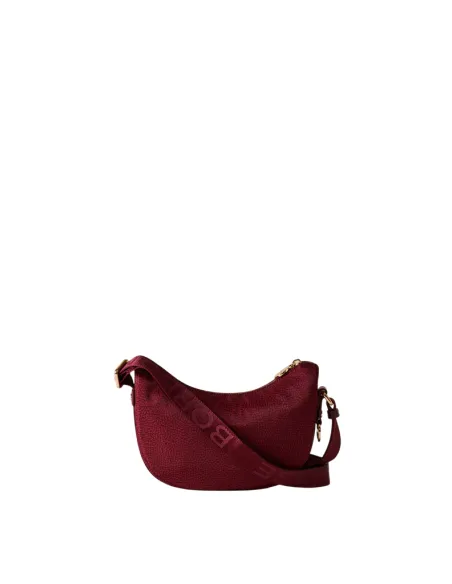 Borbonese Eco Line mini shoulder bag, merlot