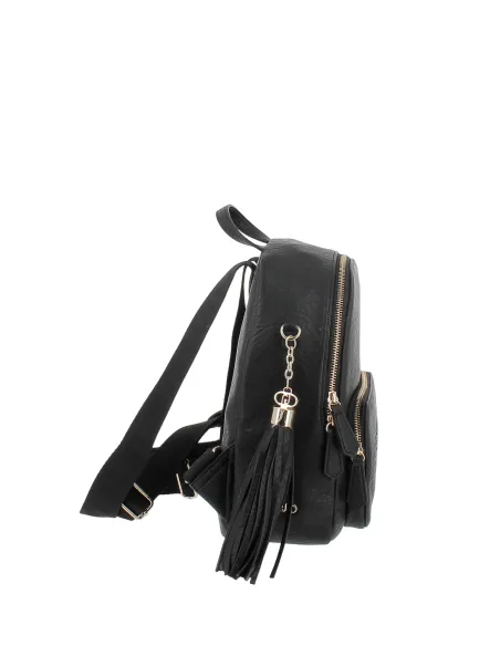 Liu Jo Better Mittelgrosses Damen Rucksack mit Logo Riemen, schwarz