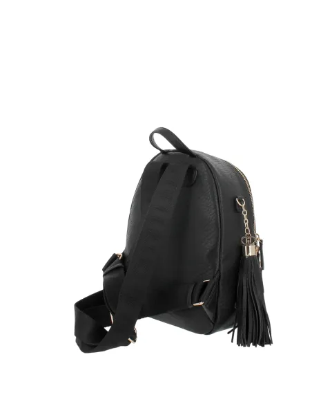 Liu Jo Better Medium Women's Backpack with Logo Straps, black