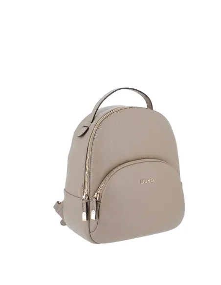 Liu Jo Womens Backpack with Adjustable Straps, taupe