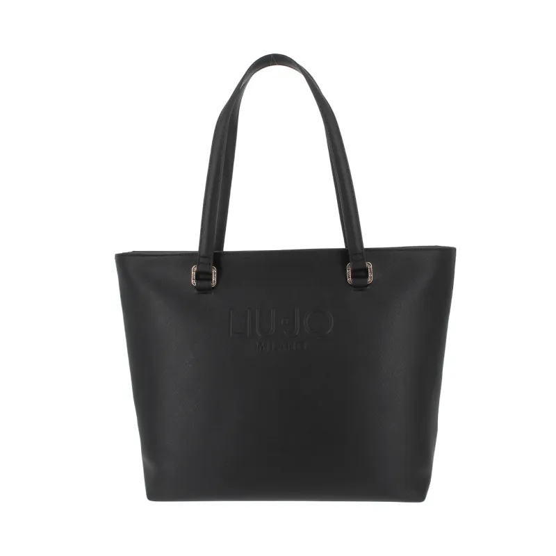 Liu Jo Large Women's Shopping Bag with Zip Closure, black