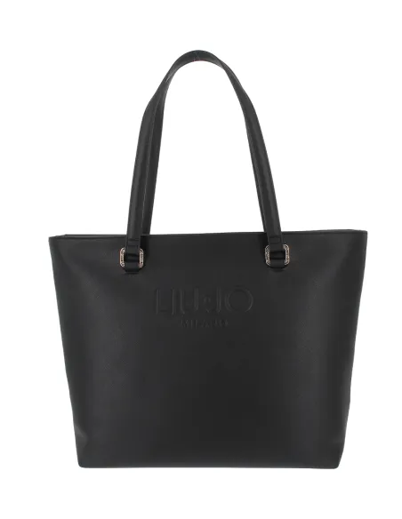Liu Jo Large Women's Shopping Bag with Zip Closure, black