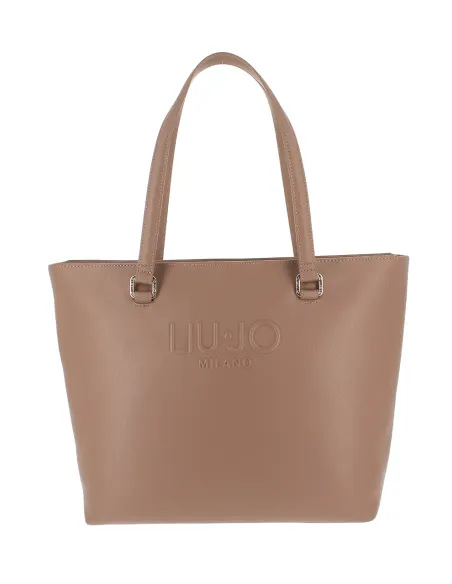 Liu Jo Large Women's Shopping Bag with Zip Closure, suede