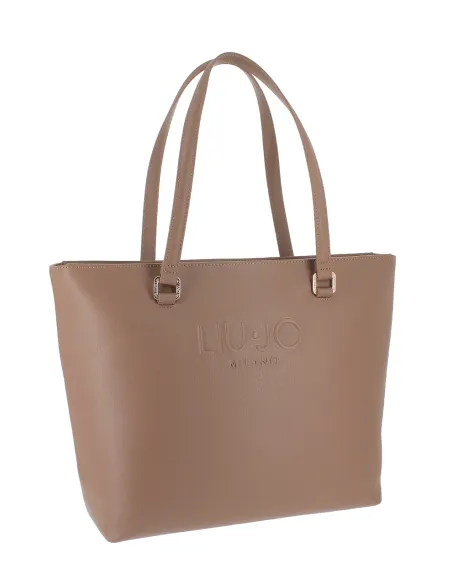 Liu Jo Large Women's Shopping Bag with Zip Closure, suede