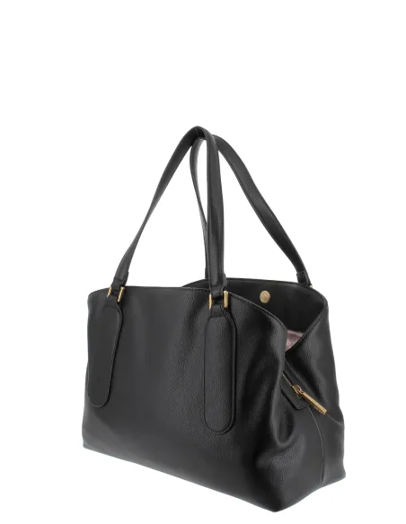 Liu Jo Womens Shopping Bag with Three Compartments, black