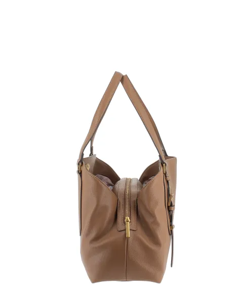 Liu Jo Womens Shopping Bag with Three Compartments, suede