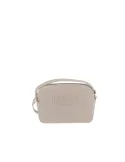 Liu Jo small crossbody bag with embossed logo adjustable strap and zip closure, sand