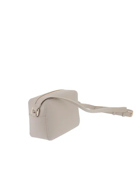 Liu Jo small crossbody bag with embossed logo adjustable strap and zip closure, sand