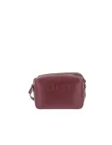 Liu Jo small crossbody bag with embossed logo adjustable strap and zip closure, red wine