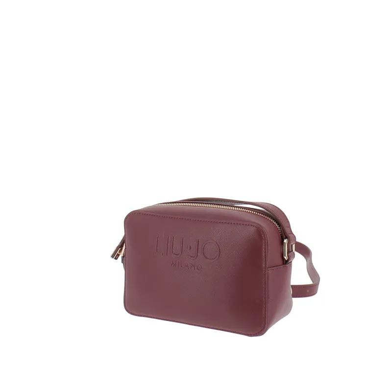 Borsa a tracolla con logo Liu Jo, red wine 2