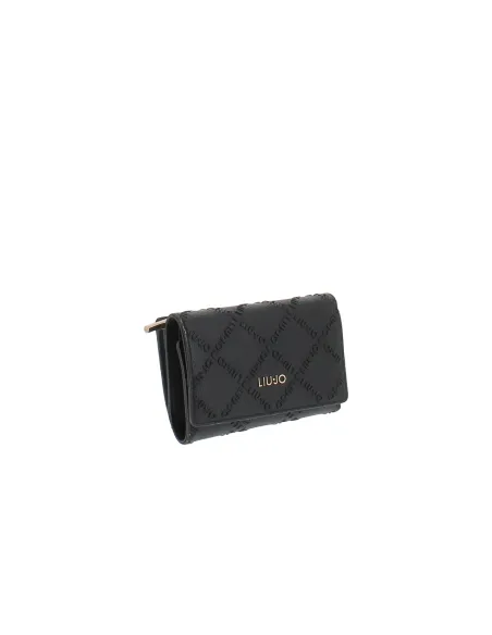 Liu Jo Medium Womens Wallet with Snap Flap, black