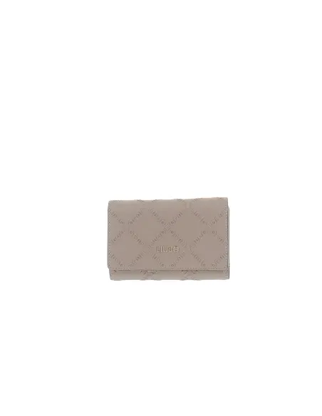 Liu Jo Medium Womens Wallet with Snap Flap, taupe