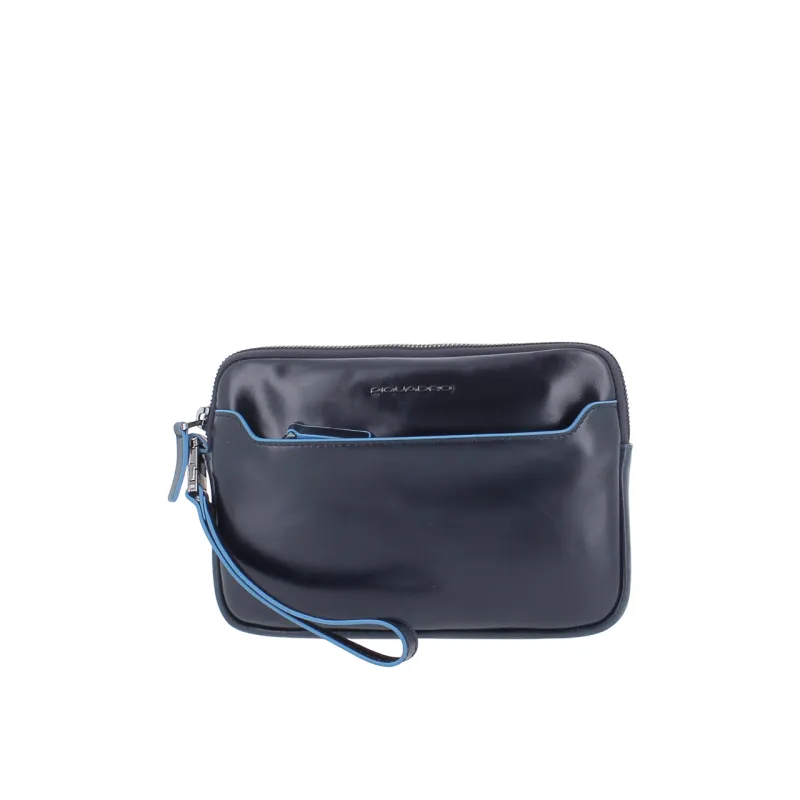 Pochette uomo piccola Piquadro Blue square, blu