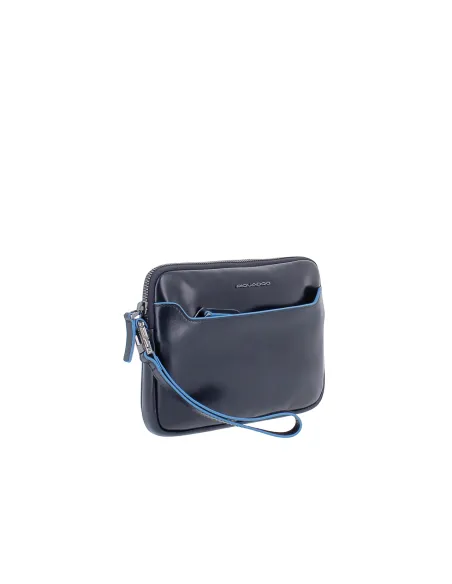 Pochette uomo piccola Piquadro Blue square, blu
