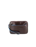 Pochette uomo piccola Piquadro Blue square, mogano