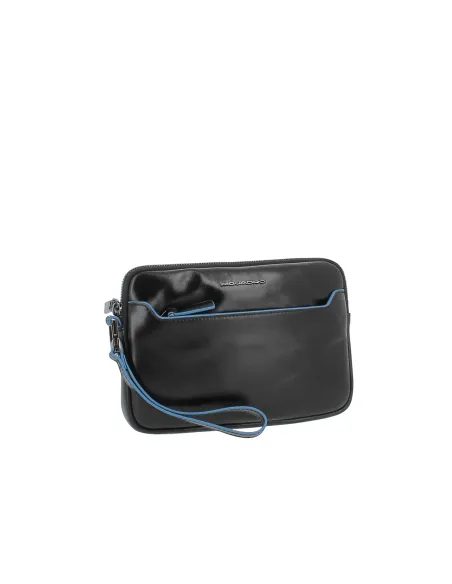 Pochette uomo piccola Piquadro Blue square, nera