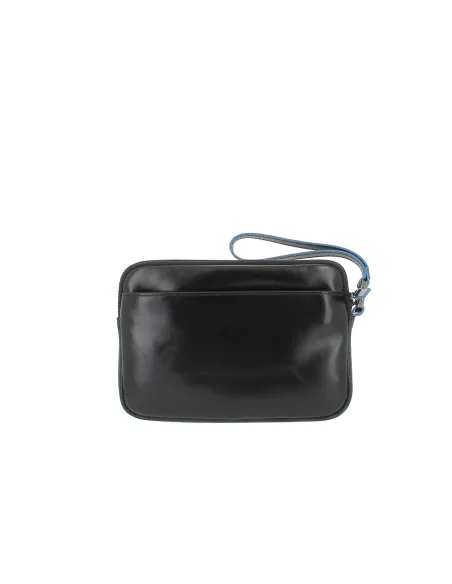 Pochette uomo piccola Piquadro Blue square, nera