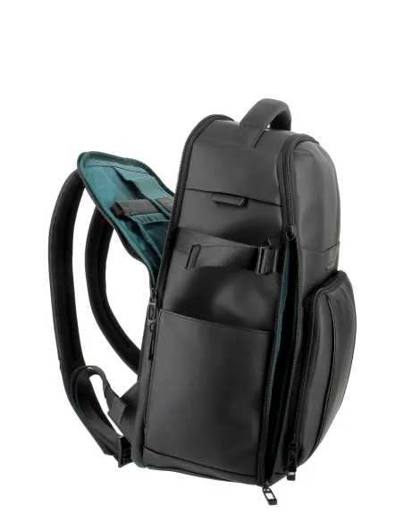Piquadro Wollem Rubber travel backpack water resistant, black